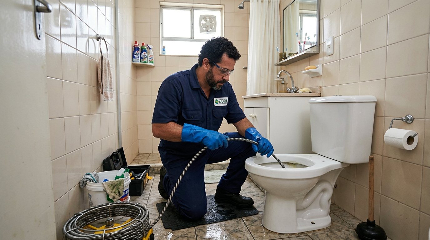 Desentupimento de vaso sanitário em Vitória-ES