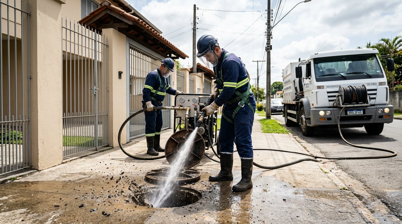 Jateamento hidráulico em Vitória-ES